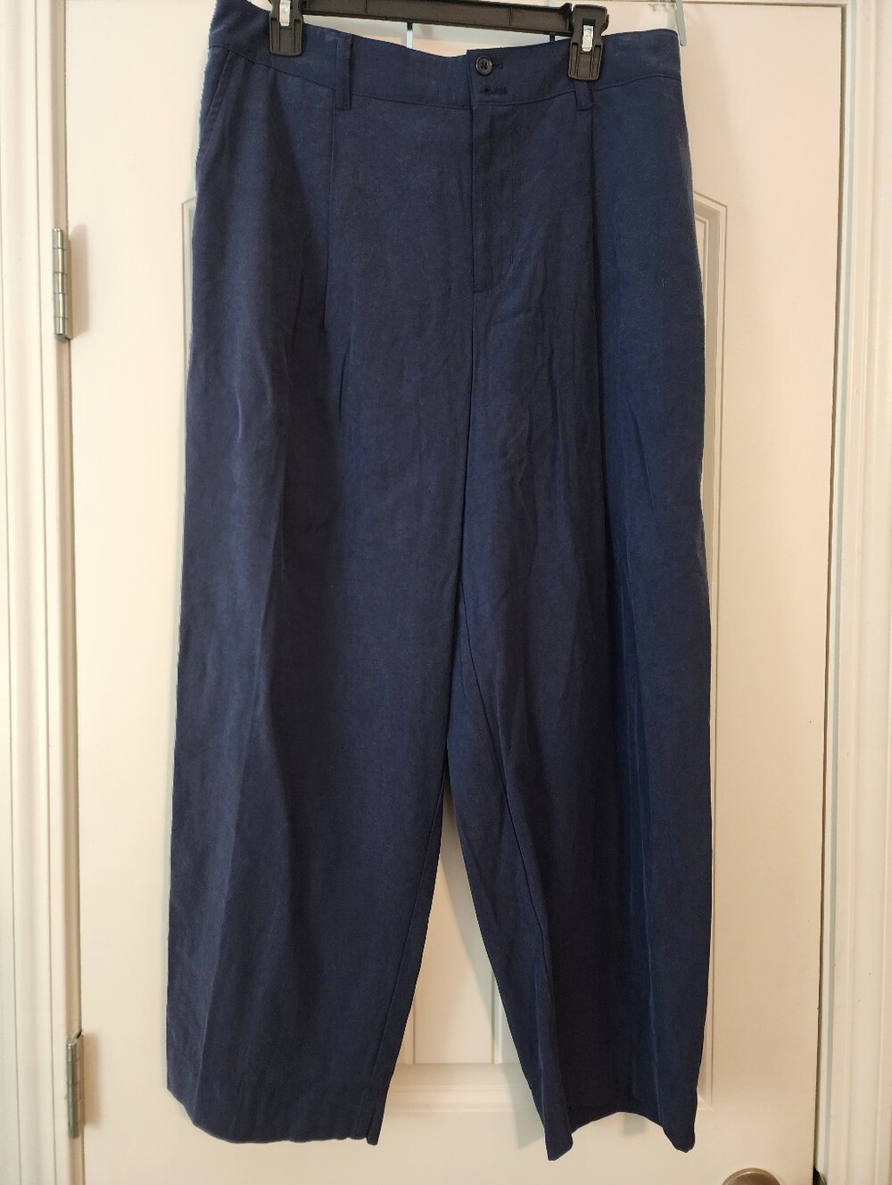 Belk Wonderly Women's Navy Wide-Leg Pants 1X Office Teacher Minimalist